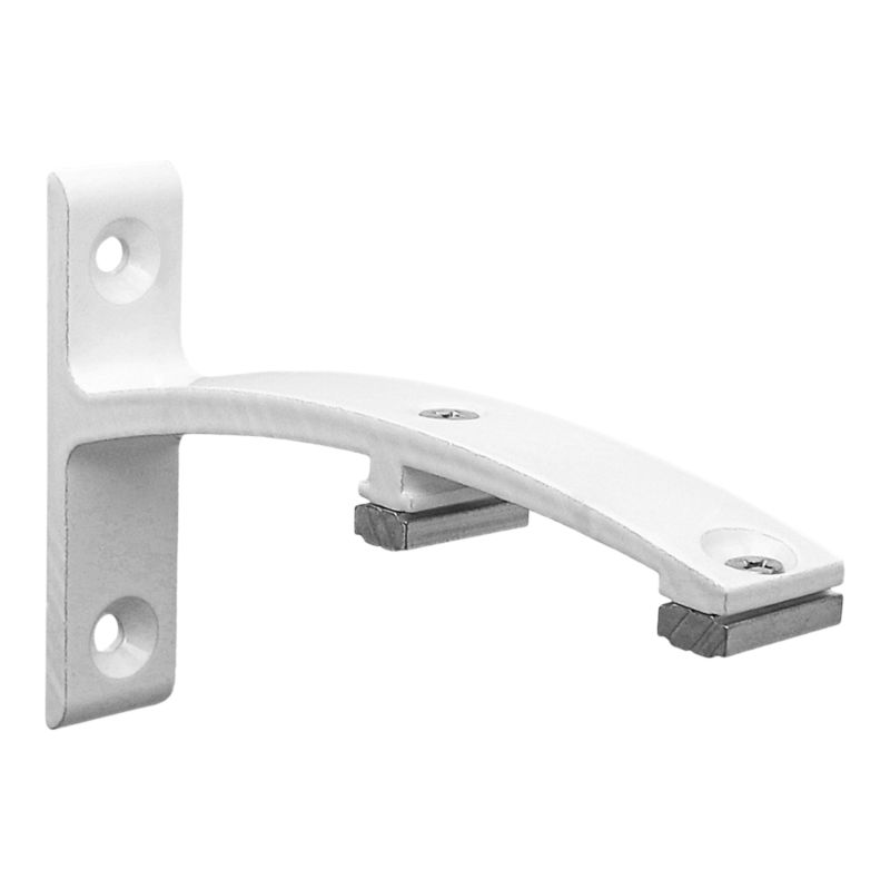 Wspornik ścienny podwójny GoodHome Trikala 12 cm biały