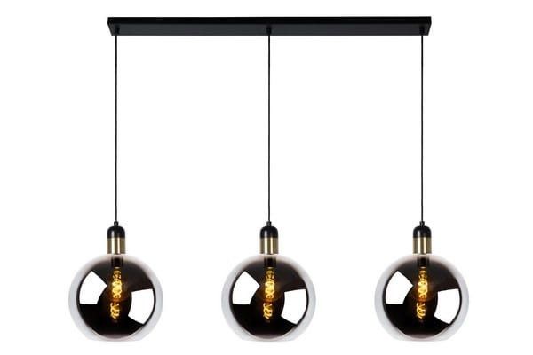 Lampa sufitowa wisząca Lucide Julius 3444 czarno-szara-złota szerokość 105 cm 3xE27 x 40W 1 szt.