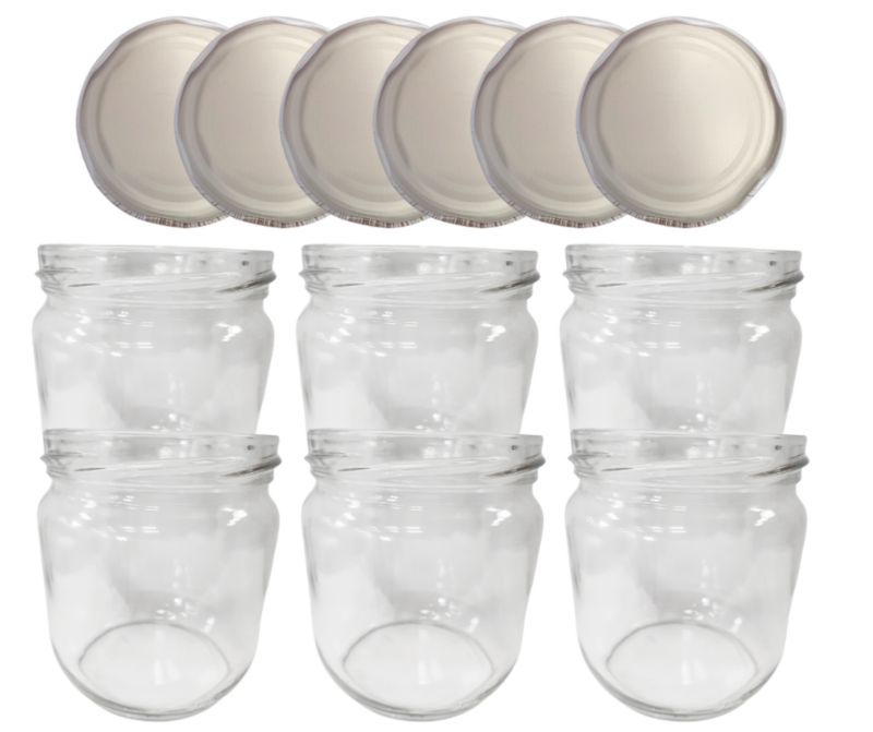 Słoiki MODO24 425ml dżemy konfitury kiełbasa pasztet zakrętki 82mm 6 kpl.