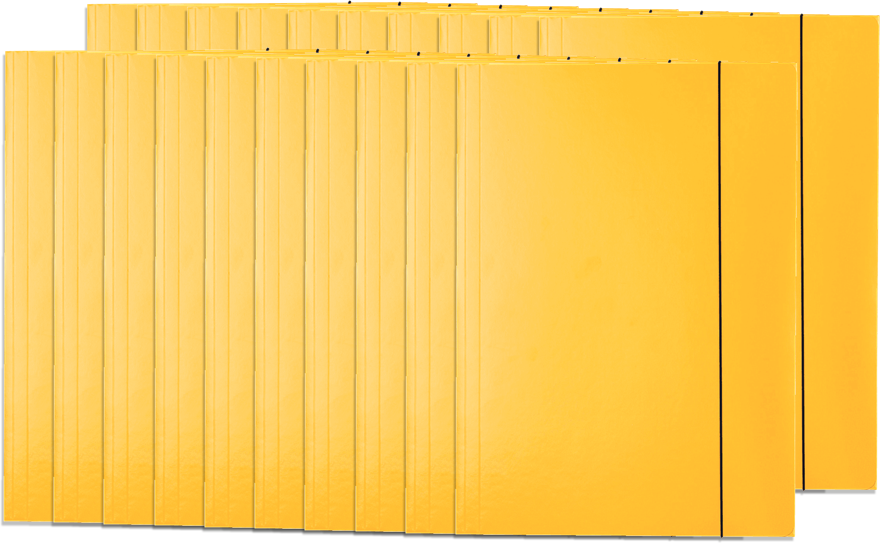 20x Teczka kartonowa z gumką lakierowana Esselte, A4, 400g/m2, 4mm, żółty