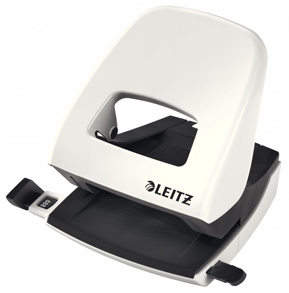Dziurkacz Leitz New NeXXt, duży, do 30 kartek, perłowy