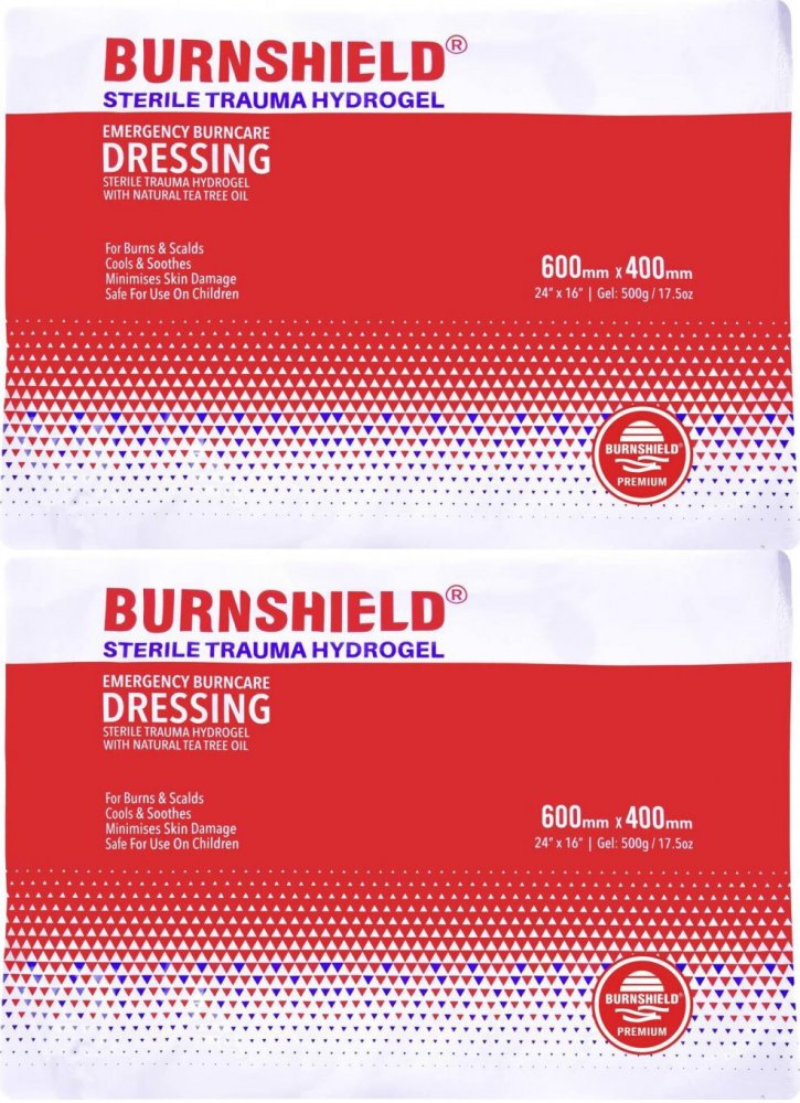 2x Opatrunek hydrożelowy na oparzenia Burnshield, 60x40cm