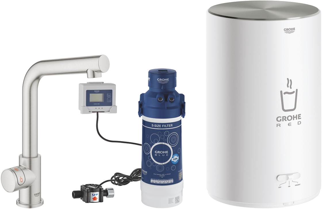 Grohe Red zawór kuchenny z bojlerem stojąca SuperSteel 30339DC1