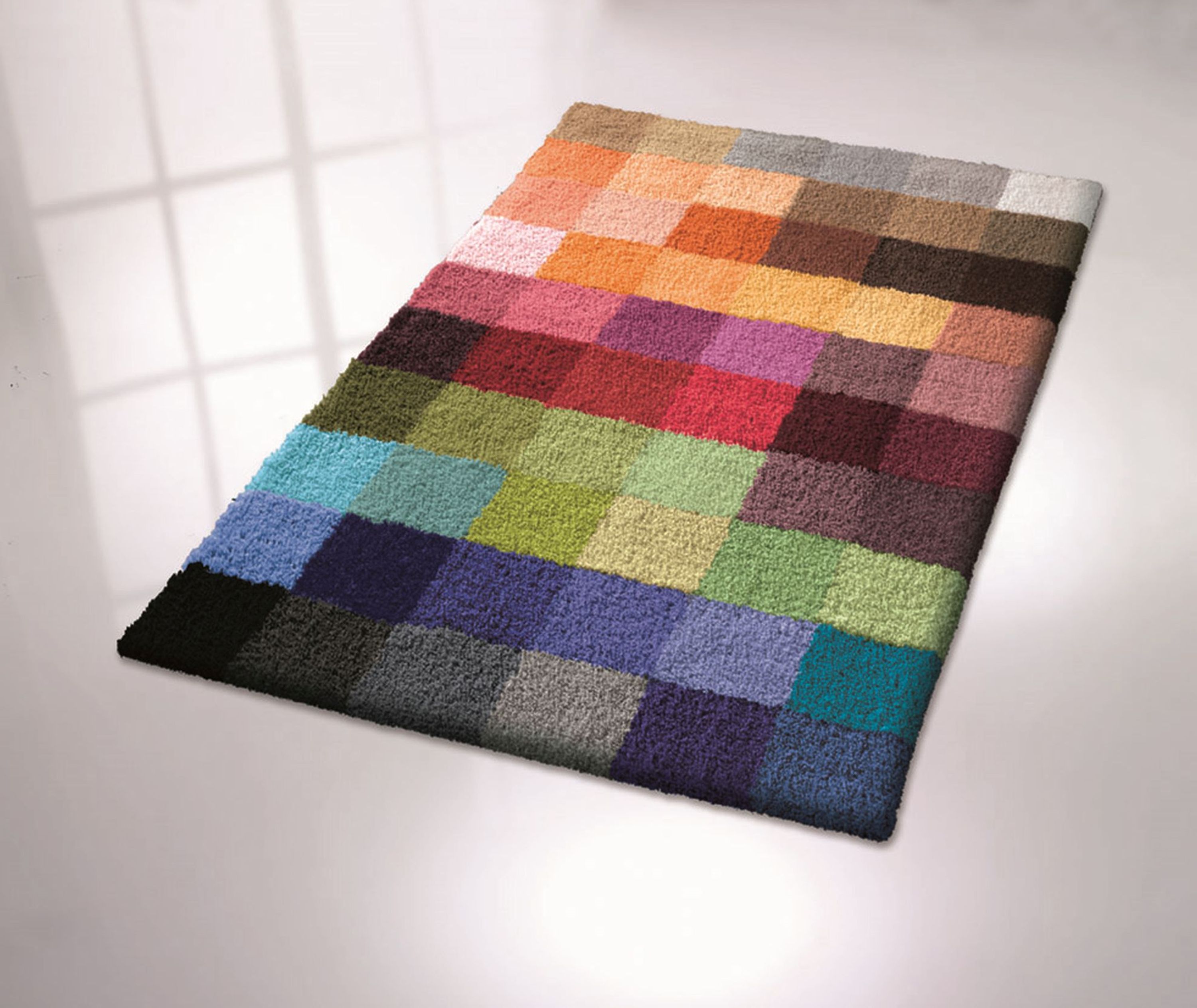 Kleine Wolke Cubetto dywanik łazienkowy 90x65 cm prostokątny mix kolorów Multikolor 8821148213