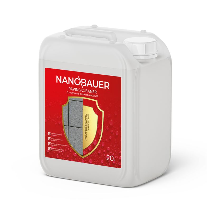 Płyn do czyszczenia kostki brukowej, betonu NANOBAUER 20L 1 szt