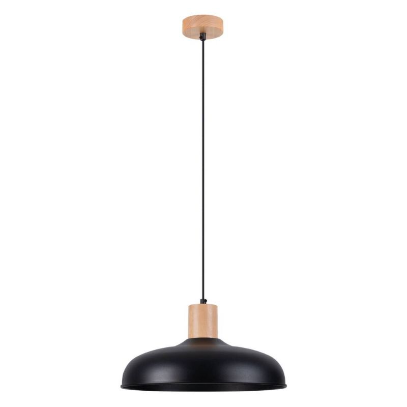 Lampa wisząca Sollux Lighting Indy 2779 czarna szerokość 38 cm 1xE27 x 1 szt.