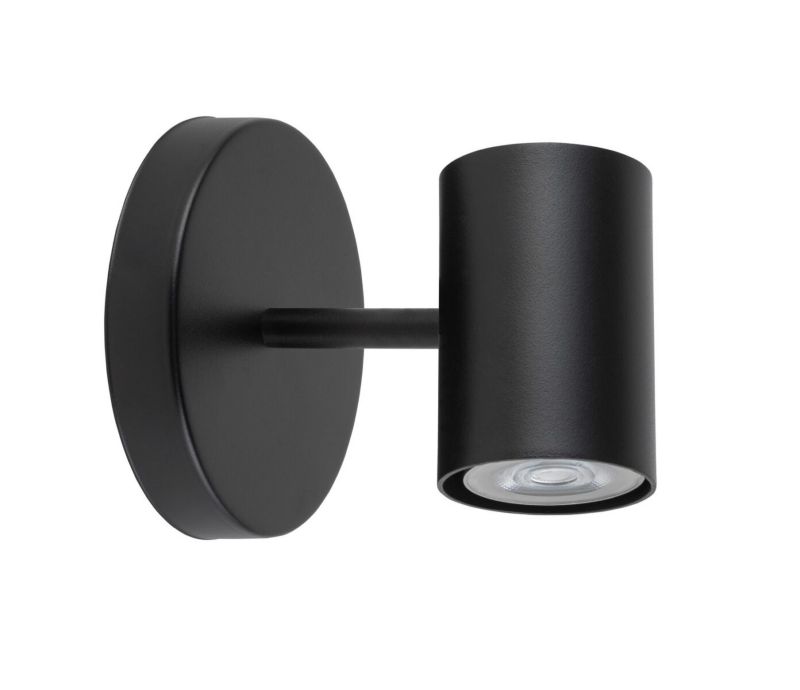 Kinkiet ścienny Sigma Lighting Luis czarny styl nowoczesny 1 x GU10 x IP20 wym: 14 x 10 x 14 cm - 1 szt.