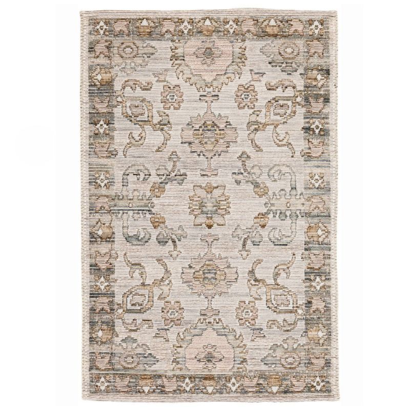 Dywan wełniany Sahara e-floor 60x100 cm ornament vintage beżowy 1 szt