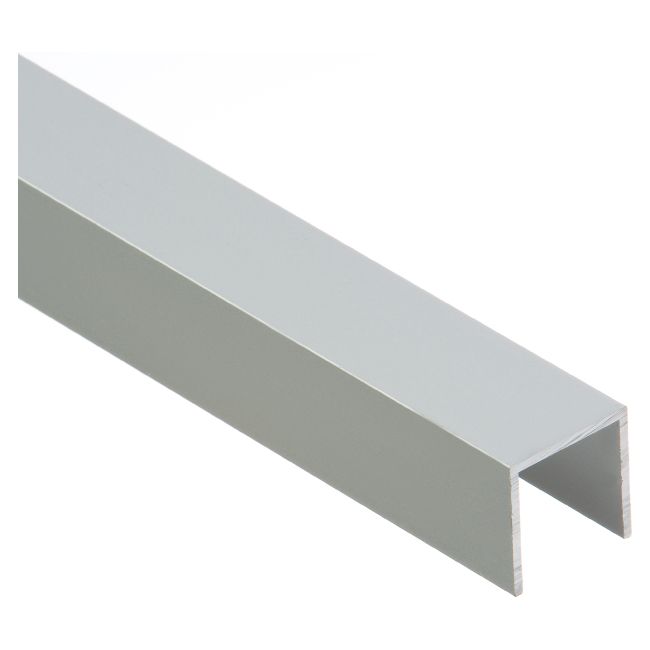 Forma U Cezar 20 x 20 x 1,5 mm 1 m aluminium srebrne