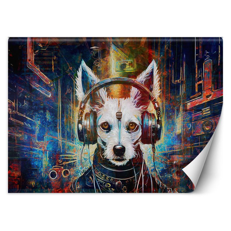 Fototapeta Feeby Pies w słuchawkach Abstrakcja 400x280 1 szt