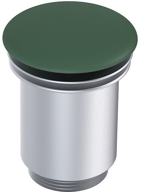 Korek klik-klak Elita do umywalek forest green mat cr, okrągły, bez przelewu, 1 szt.
