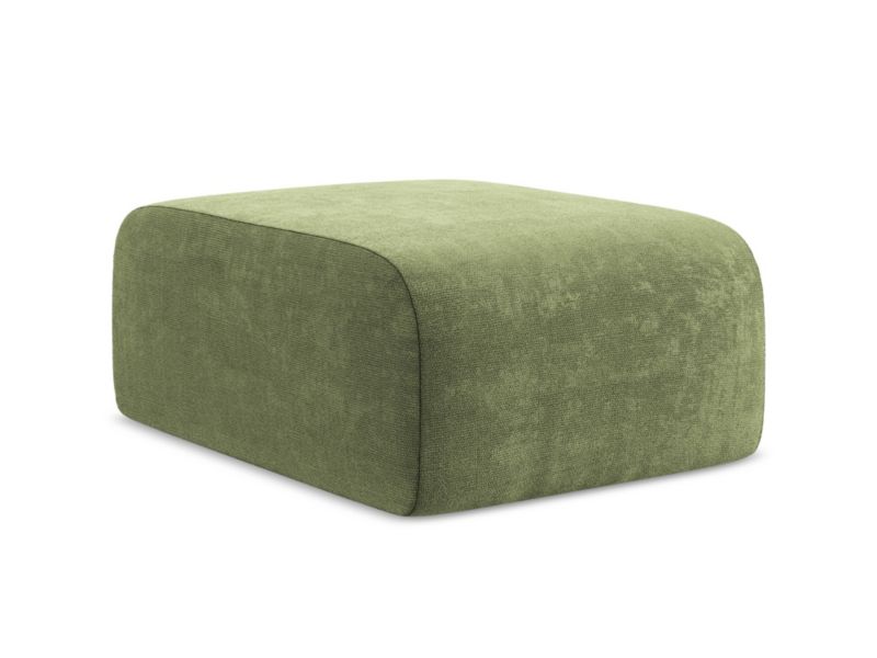 Pufa LaMiaSofa CERVO z tkaniny szenilowej 72x94 cm zielony 1 szt.