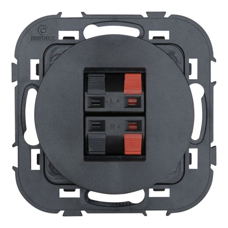 Gniazdo głośnikowe Jacobsen Espen czarne