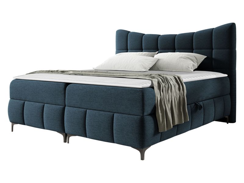 Łóżko kontynentalne MIRJAN 24 Nova 200x200 atlantycki granatowy 1 szt.