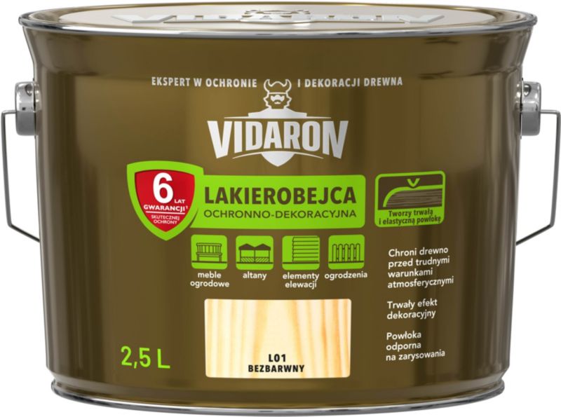 Lakierobejca Vidaron bezbarwny 2,5 l