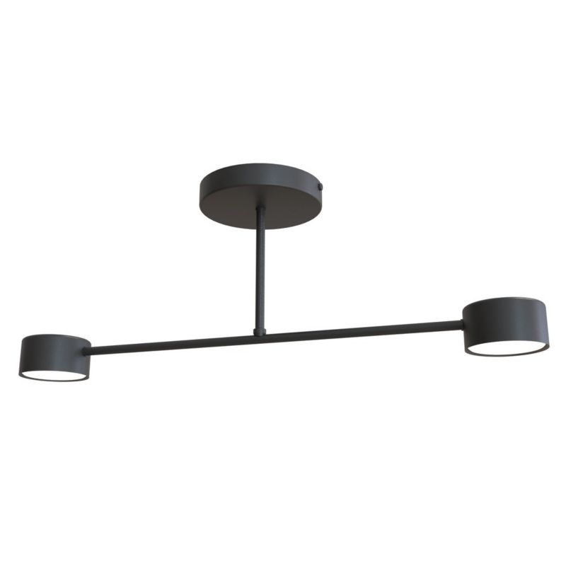 Lampa sufitowa wisząca Emibig Halo 0665 czarna 60 cm szerokości 2xGX53 x 8W 1 szt.
