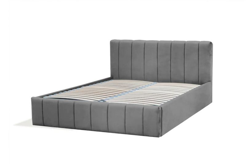 Łóżko tapicerowane Bettso Nina 180x200 do sypialni szary 1szt.