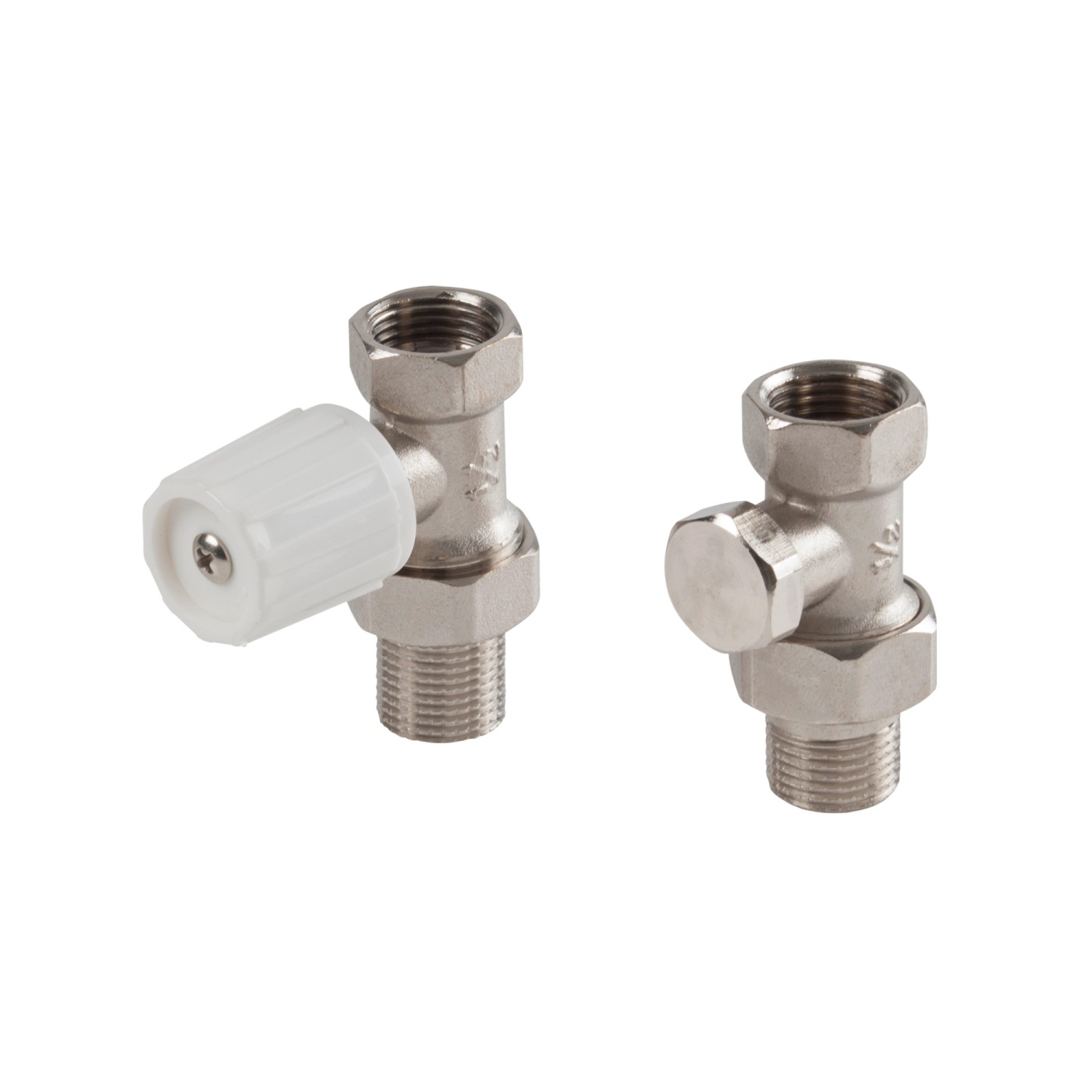 Hydroland Zestaw zaworów grzejnikowych prosty 1/2"