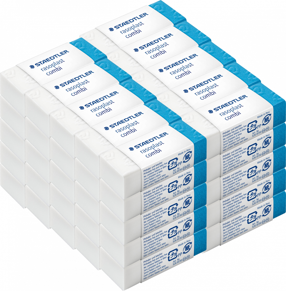 50x Gumka dwuczęściowa Staedtler Rasoplast Combi
