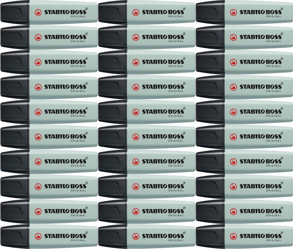 30x Zakreślacz Stabilo Boss Original Nature Colors Earth Green 70/163, ścięta, zieleń ziemista