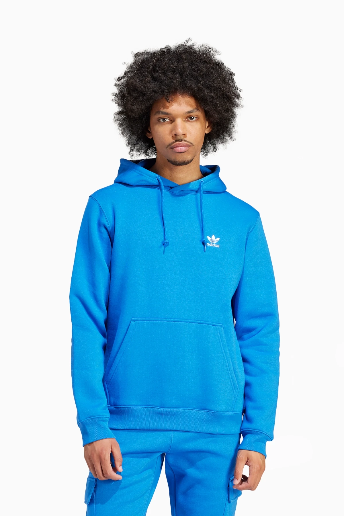 Bluza z kapturem adidas Trefoil Essentials - Niebieski