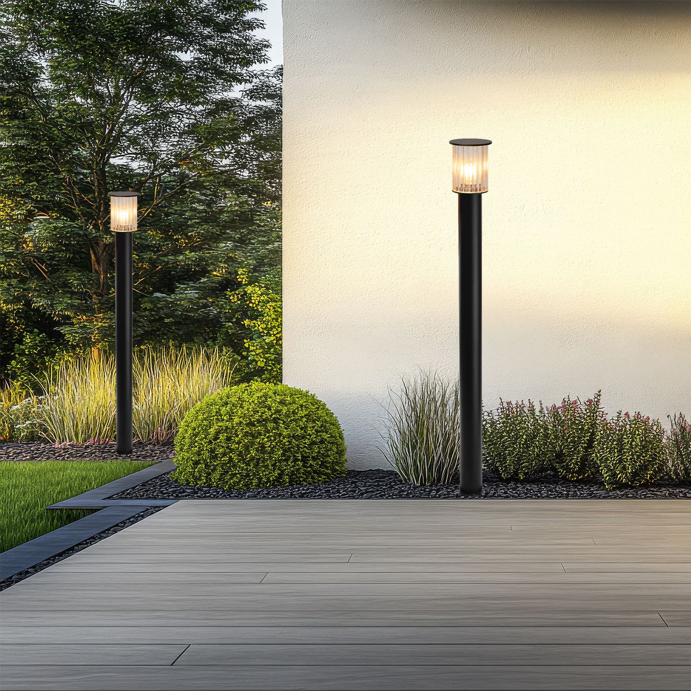 Argon Norfolk lampa stojąca zewnętrzna 1x15 W czarna 8750