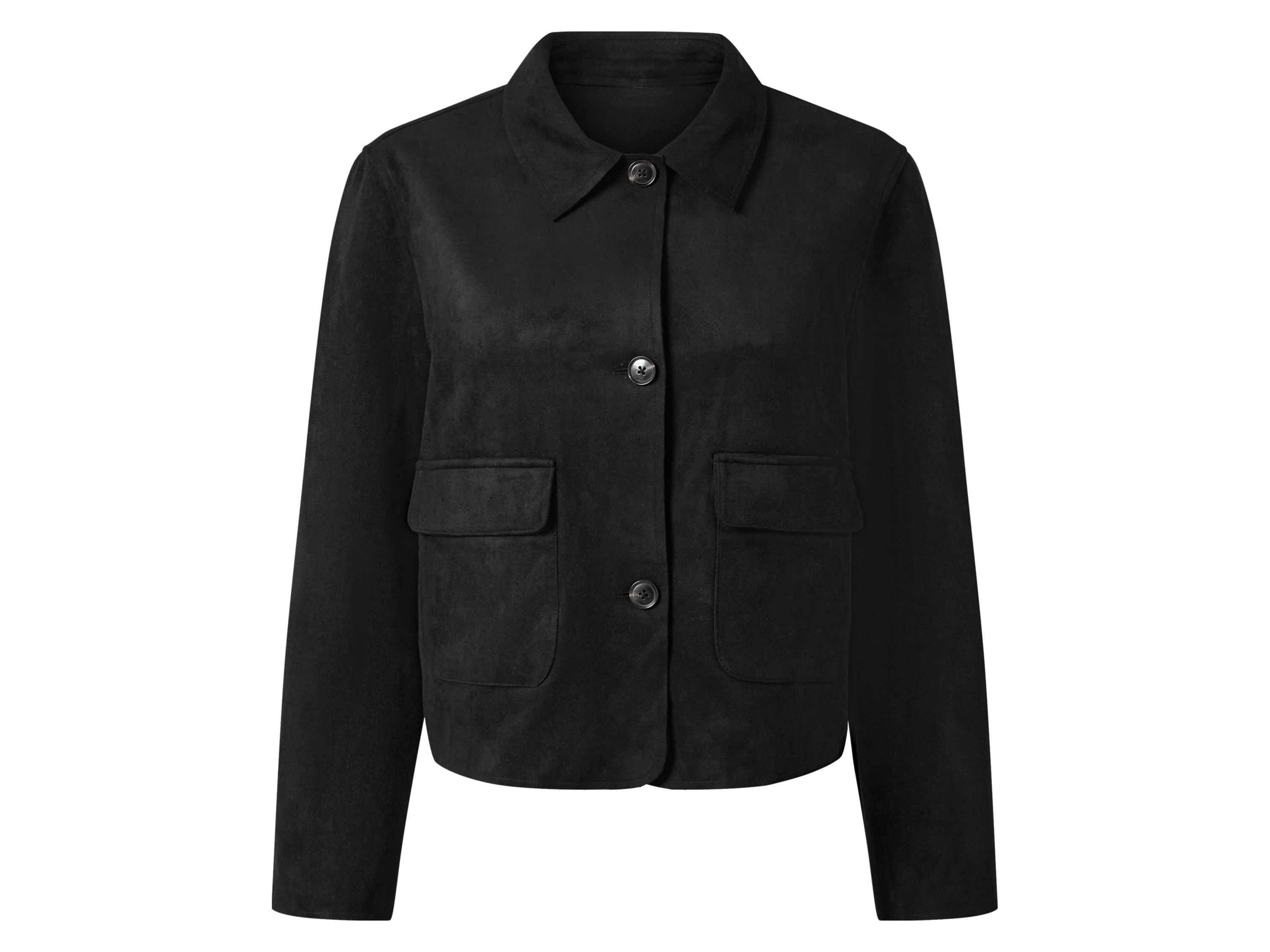 esmara Bluza welurowa damska Czarny, M40/42