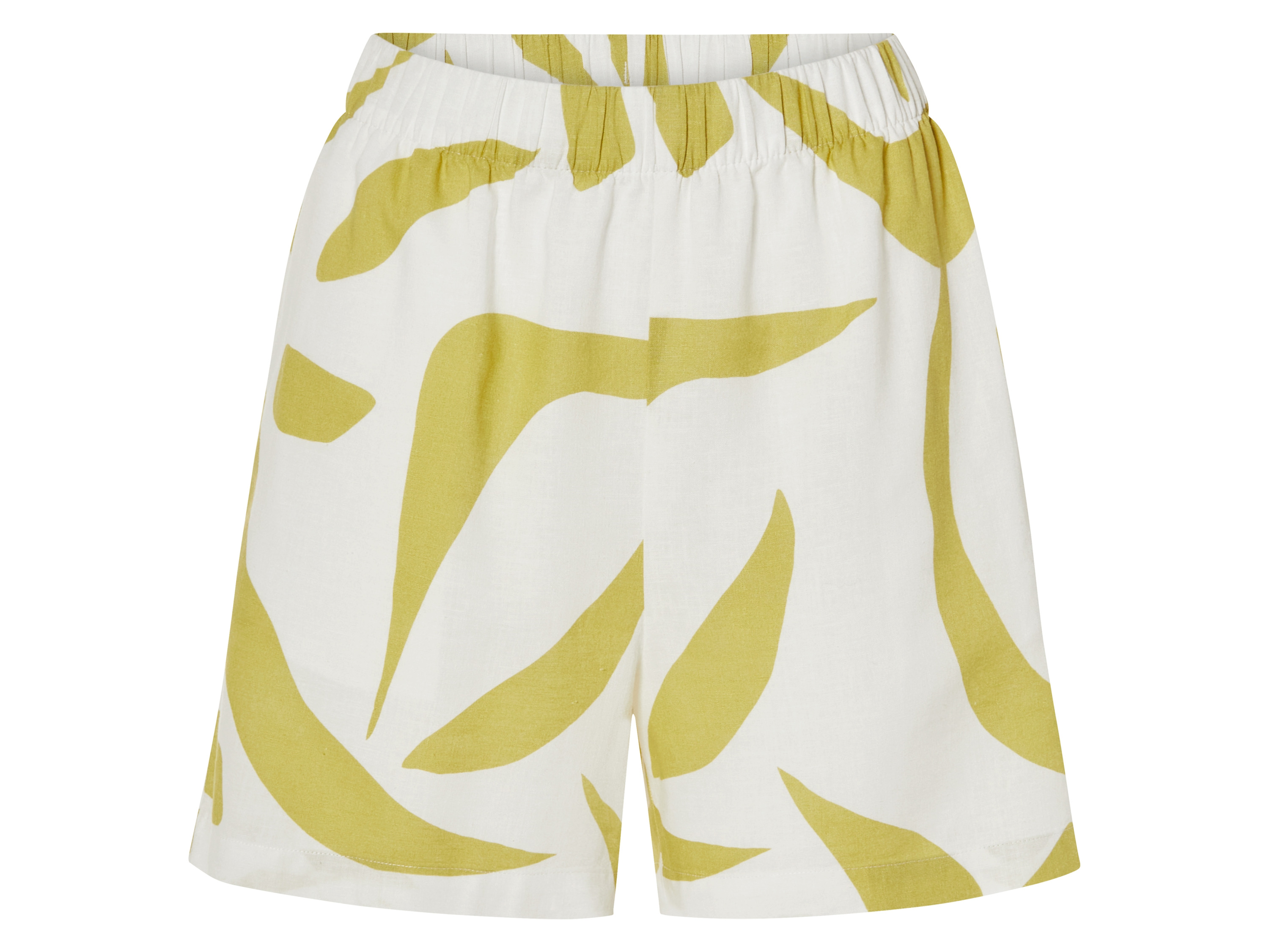 esmara Szorty damskie z lnem i bawełną Biały, 34