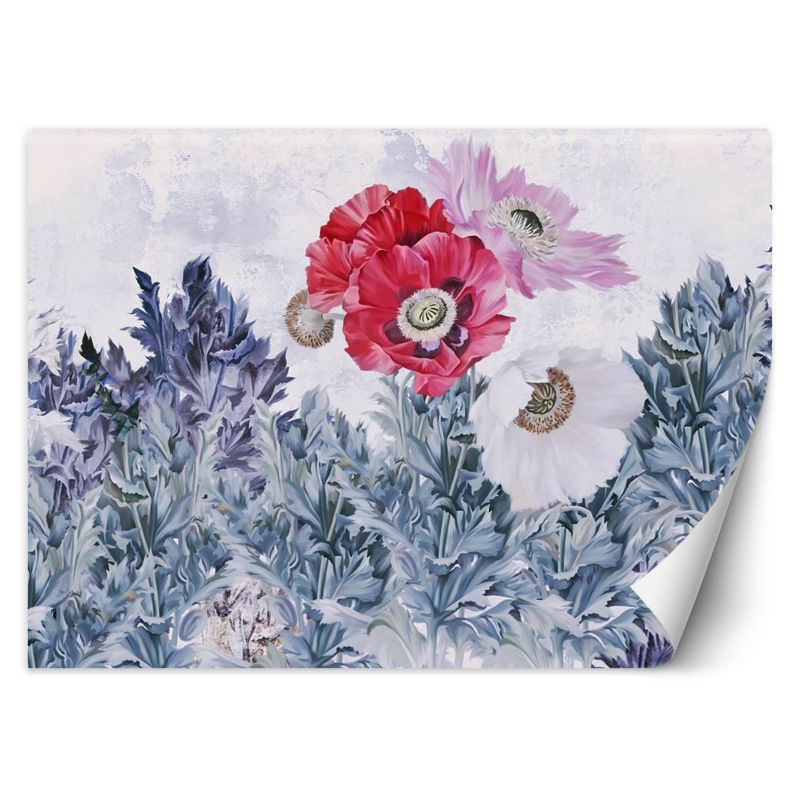 Fototapeta Feeby Maki kwiaty pastelowa kompozycja 200x140 1 szt