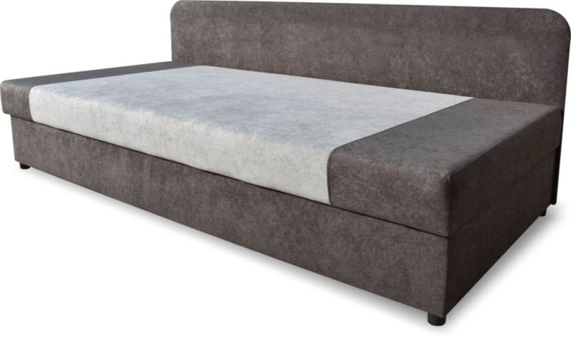 Łóżko tapicerowane z pojemnikiem 90x200 Bonni Sida PLUS Szare 1 szt.