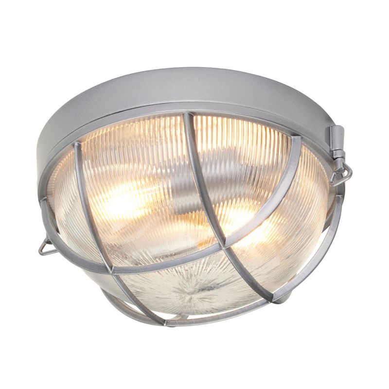 Lampa sufitowa zewnętrzna Hinkley Marina srebrna 2 x E27 x 60W IP44 wym: 13,1 x 25,6 x 25,6 cm - 1 szt.