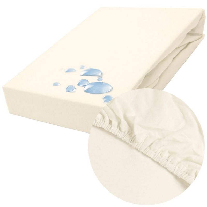 Prześcieradło ochronne Darymex wodoodporne z gumką 2w1, rozmiar 160x200 SMARTCEL kolor krem 1 szt.