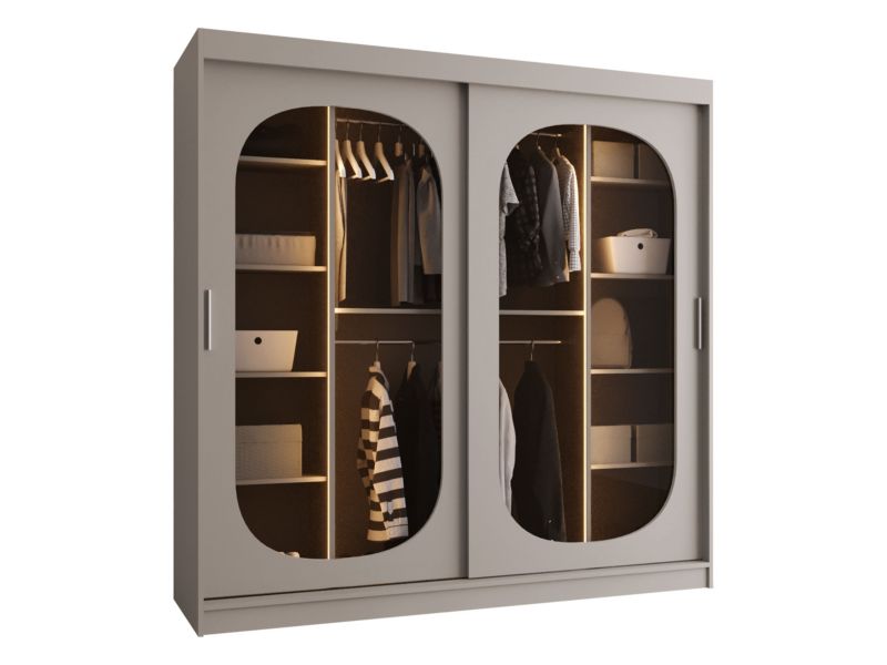 Szafa z oświetleniem MIRJAN 24 Bahrajn 200 kaszmir 1 szt.