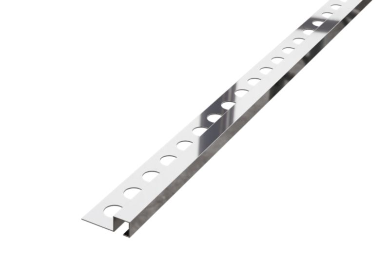 Listwa narożna glazurnicza Qs Lambro srebrny połysk 1.2cm x 270cm 1 szt.