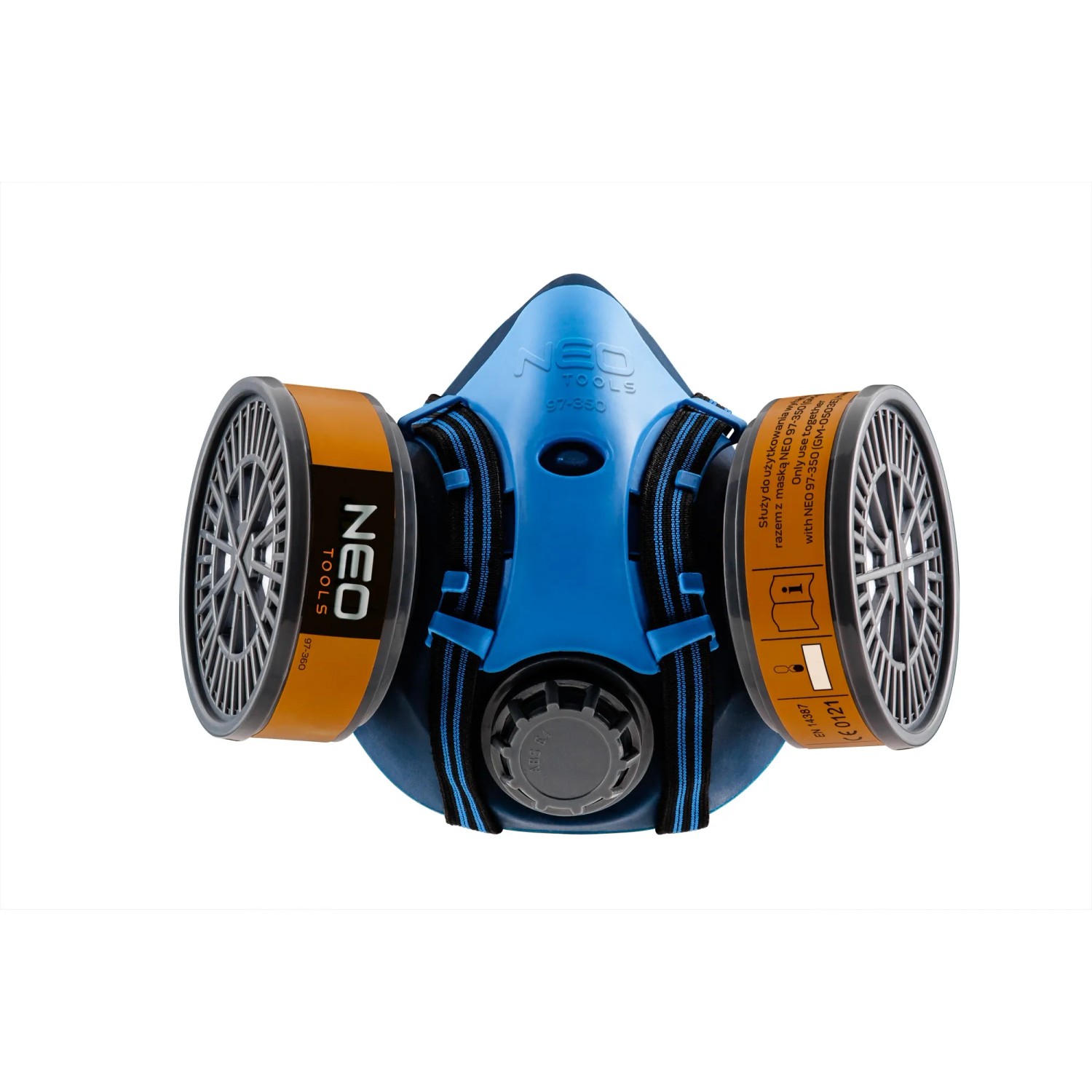 Neo Tools Półmaska silikonowa z miejscem na dwa pochłaniacze