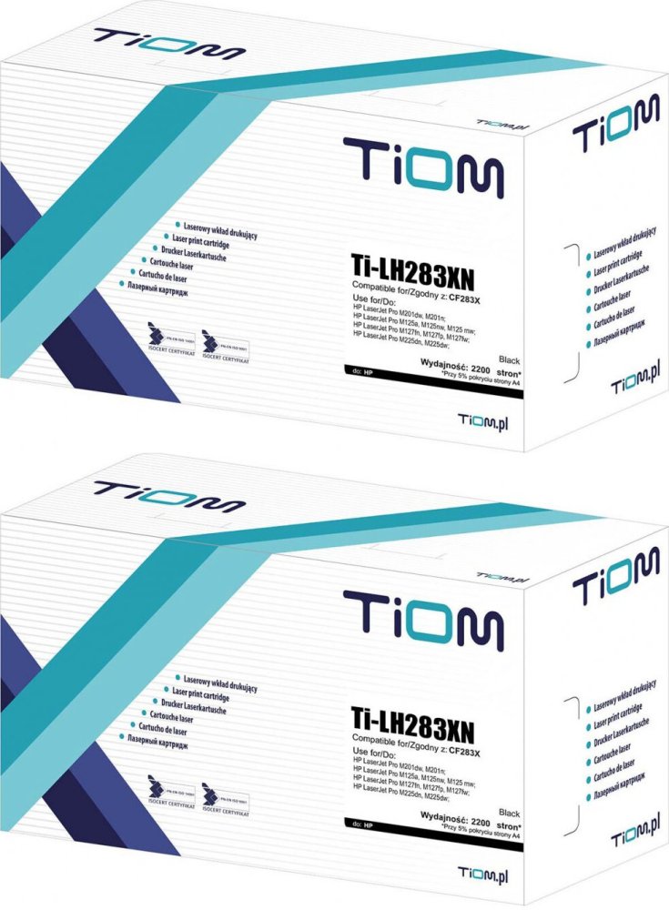2x Toner Tiom Ti-LH283XN 83X (CF283X), 2200 stron, black (czarny)