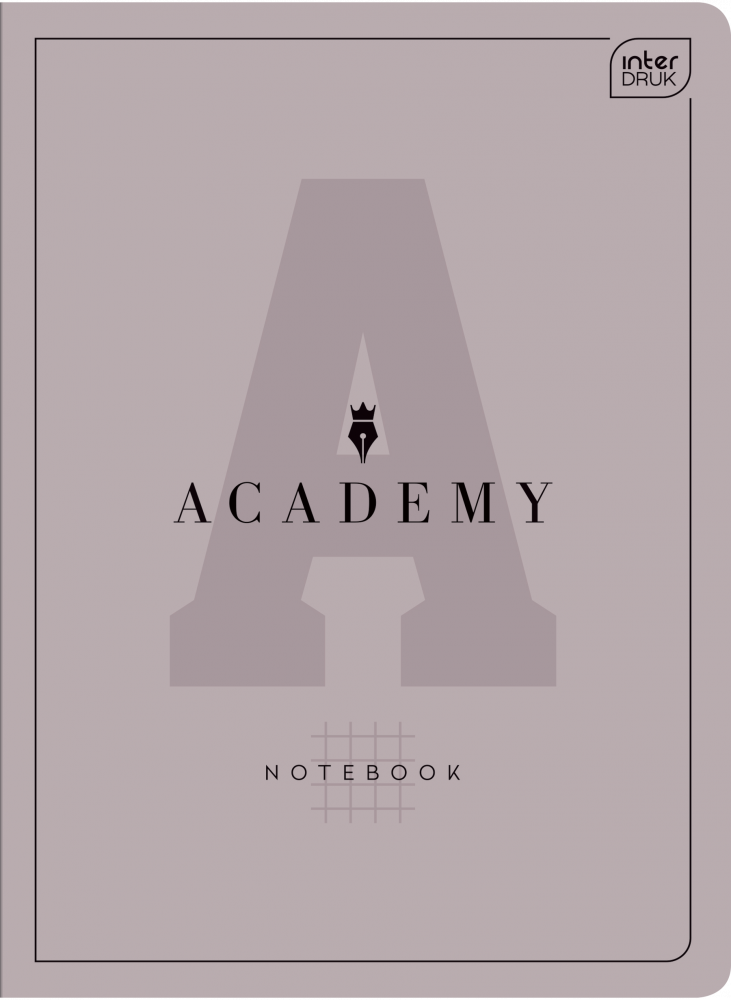 Zeszyt w linie Interdruk Academy, A4, 60 kartek, mix kolorów