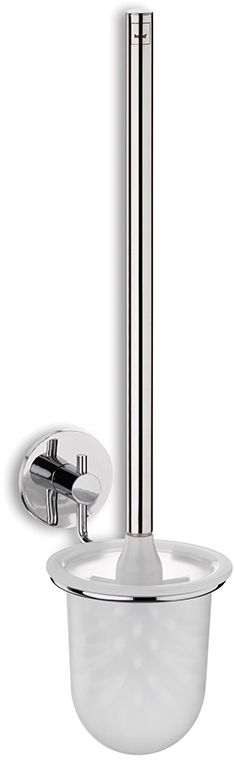 Kela Faro szczotka toaletowa wisząca srebrny/biały 20156 - Wysyłka w 24h