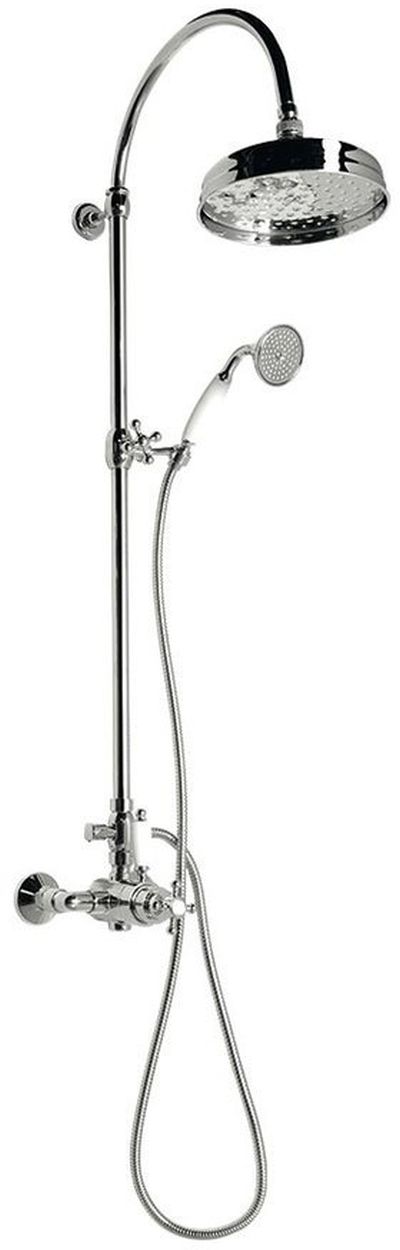 Sapho Antea zestaw prysznicowy ścienny termostatyczny chrom SET041