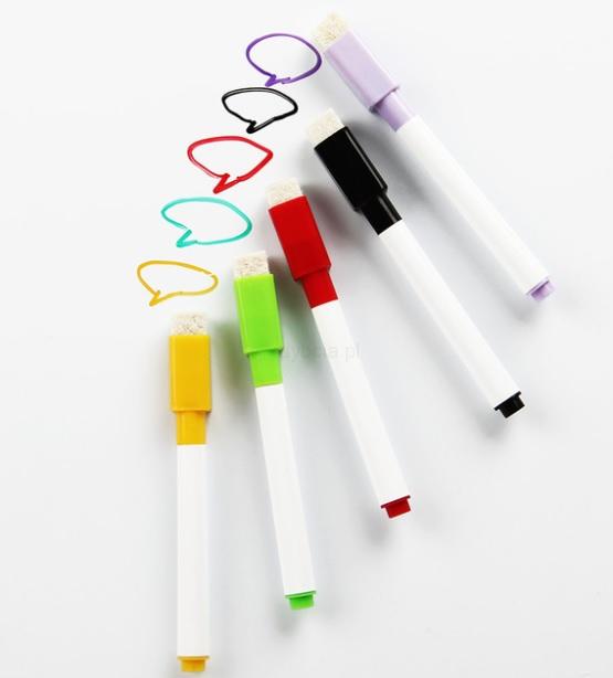 6 sztuk pisaków do tablicy magnetycznej 02