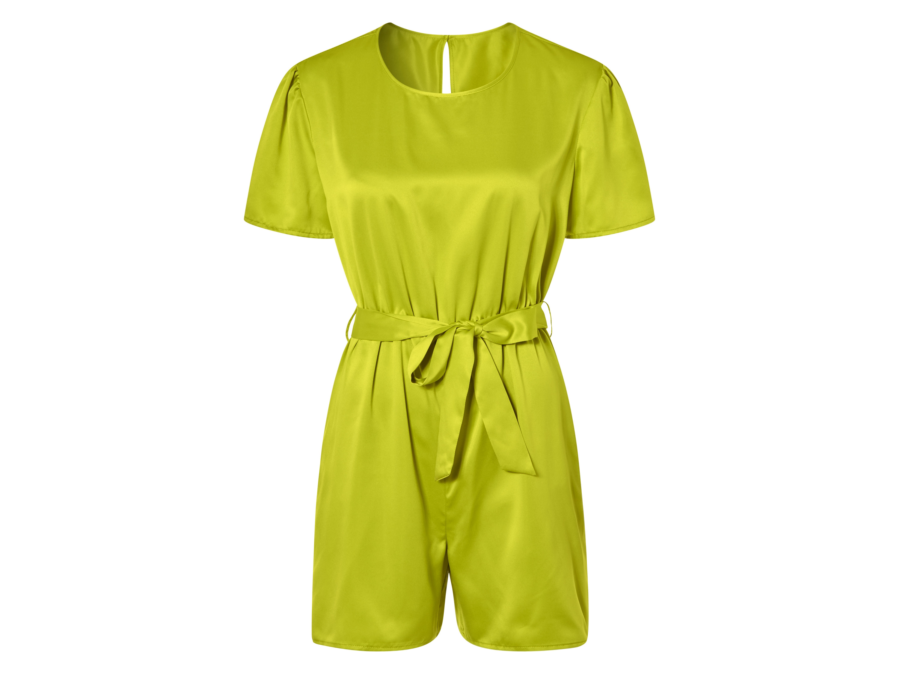 esmara Kombinezon damski o wyglądzie satyny Limonkowy, 44