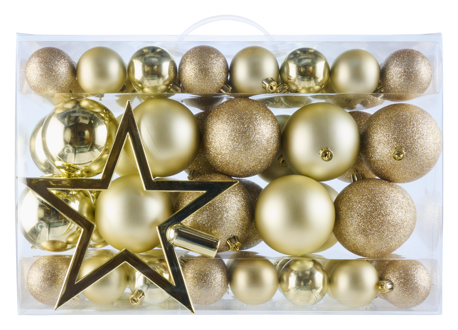 Livarno home Zestaw 69 ozdób choinkowych Złoty