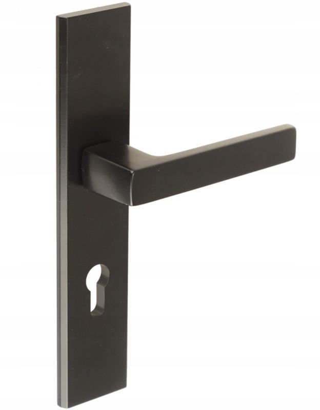 Klamka Drzwiowa FEINZ 90 Mm Wkład Czarna Ergonomiczna 1 szt.