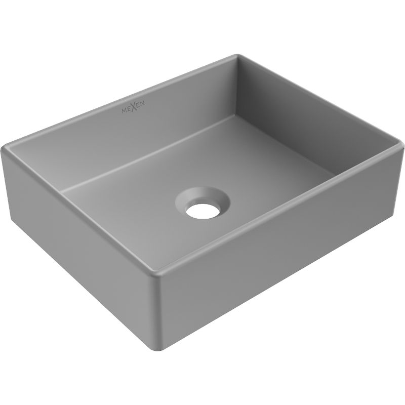 Umywalka nablatowa Mexen Goya szary jasny mat 40 x 32 cm 1 szt.
