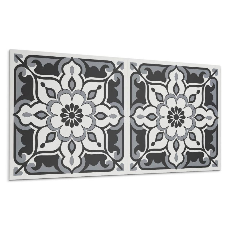 Panel samoprzylepny Wallfluent 100x50 cm Motyw kwiatów z dekoracyjnymi detalami 1 szt.