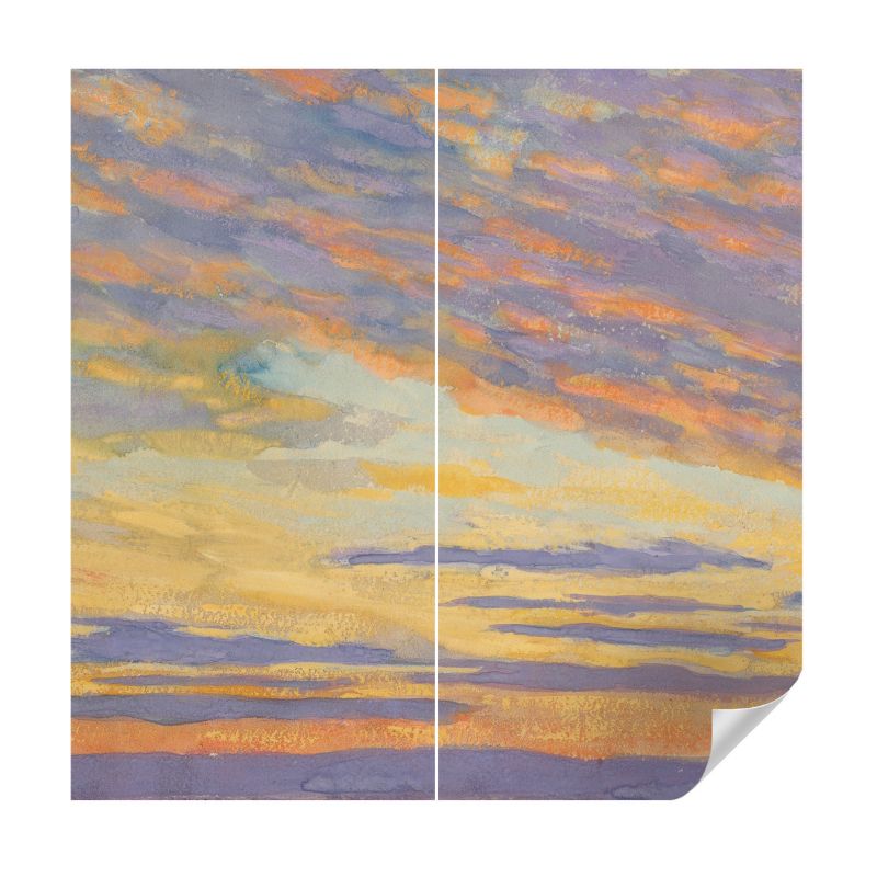 Tapeta samoprzylepna Wallfluent 250x250 cm Pastelowe niebo Dla Miłośników Sztuki Abstrakcyjnej I Krajobrazów 1 szt.