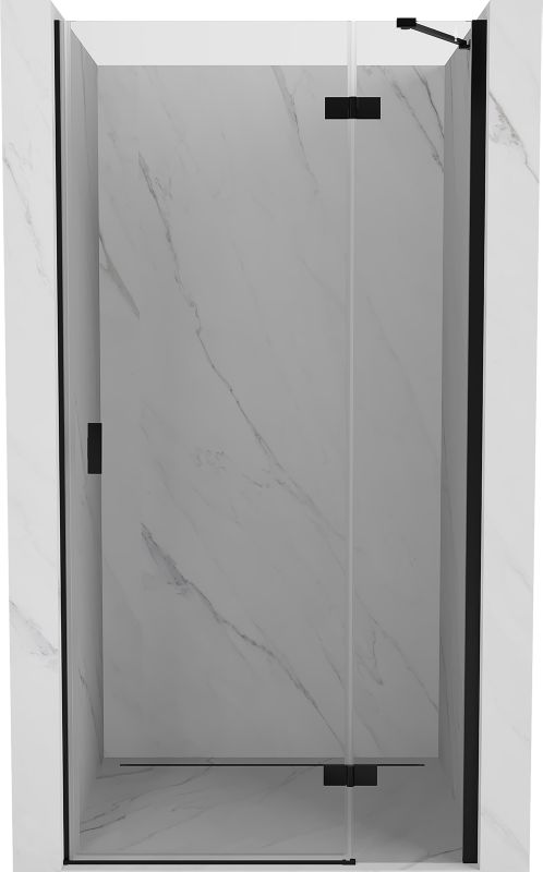 Drzwi prysznicowe uchylne Mexen Mist-H czarne 85x200 cm transparent 1 szt