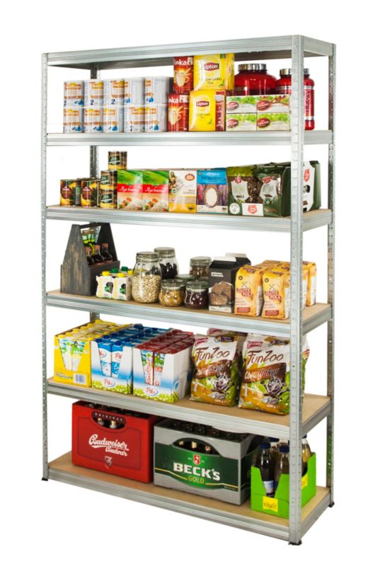 Regał metalowy MODO24 magazynowy stojak ocynkowany helios 196x180x35cm 6 półek po 175 kg 1 szt.