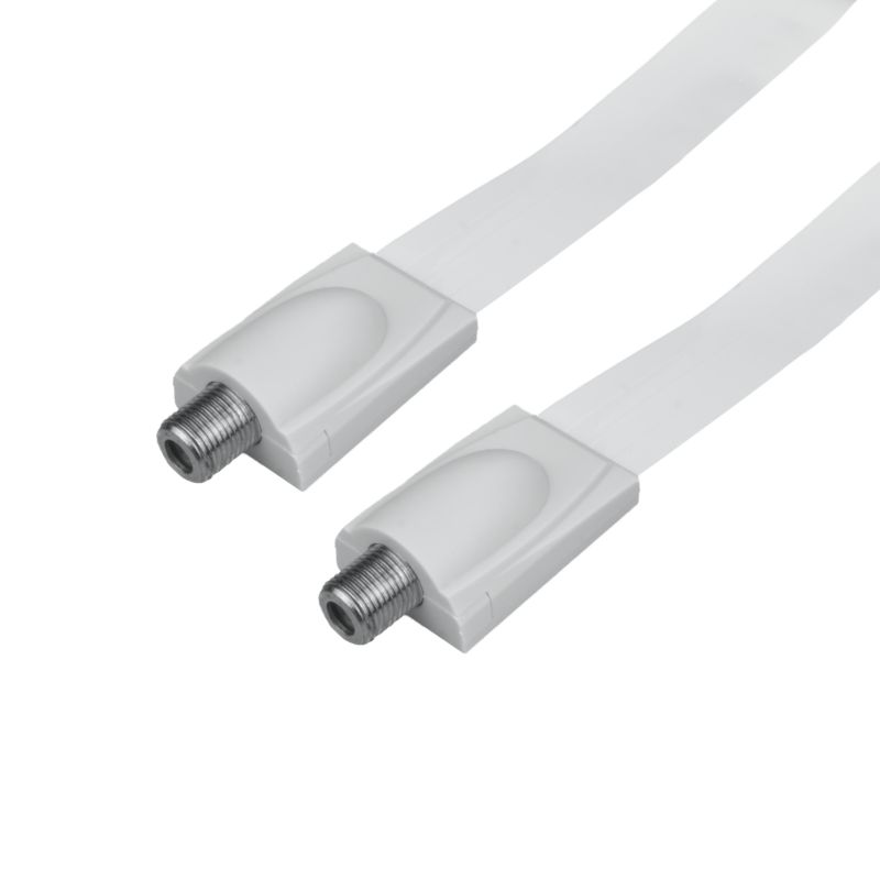 Przewód antenowy DPM Solid Typu F podokienny slim