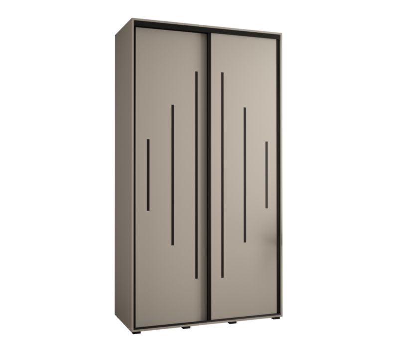 Szafa przesuwna Abiks 60 wysoka Dakota 12 140 kaszmir+kaszmir+czar 1 szt